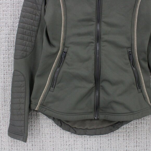 Alp N Rock Softshell Jacket Womens Small S Brown Full Zip Casual Quilted Outdoor - Picture 4 of 13